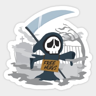 Deadly Free Hugs Sticker